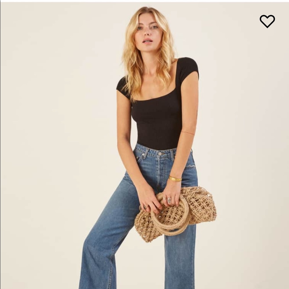 Reformation Bardot top